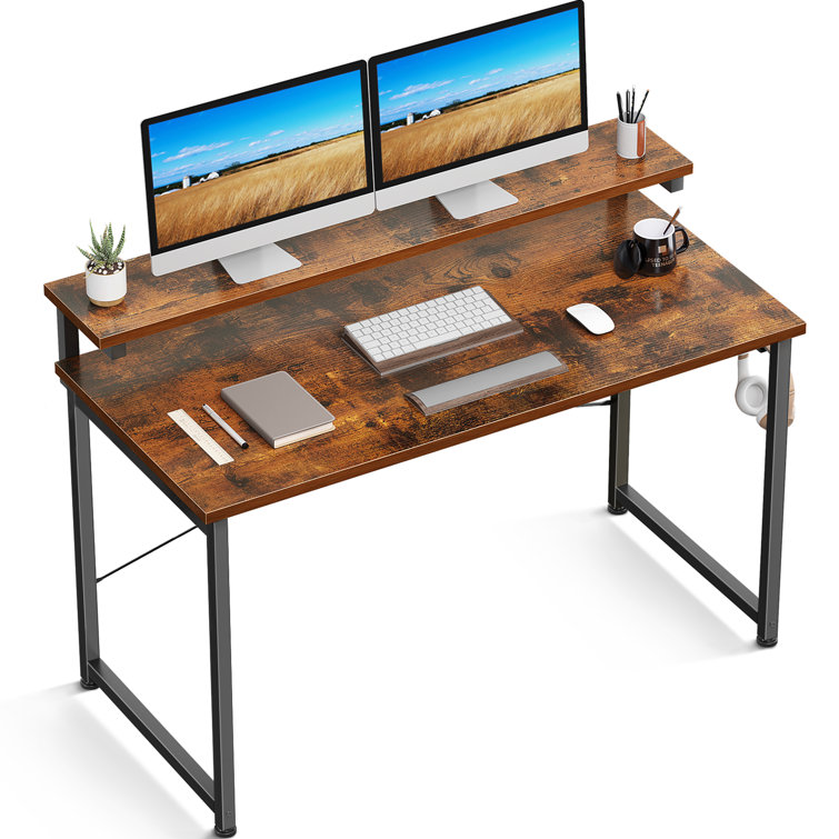 17 Stories Tunnis Metal Base Writing Desk & Reviews | Wayfair